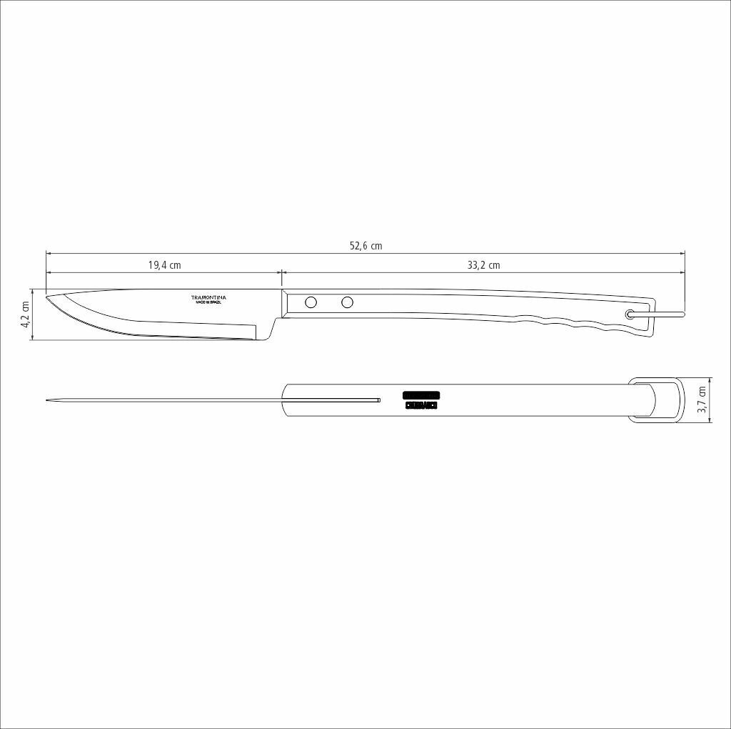 Tramontina Churrasco FSC sertifikaadiga 8'' praenuga hind ja info | Grillitarvikud ja grillnõud | kaup24.ee