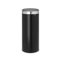 Prügikast, Touch Bin 30L Matt Black/FPP lid цена и информация | Мусорные баки | kaup24.ee