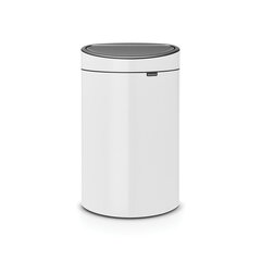 Prügikast, Touch Bin 40L White hind ja info | Prügikastid | kaup24.ee