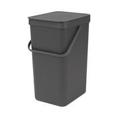 Встраиваемое мусорное ведро Sort & Go (16 л) Grey цена и информация | Мусорные баки | kaup24.ee