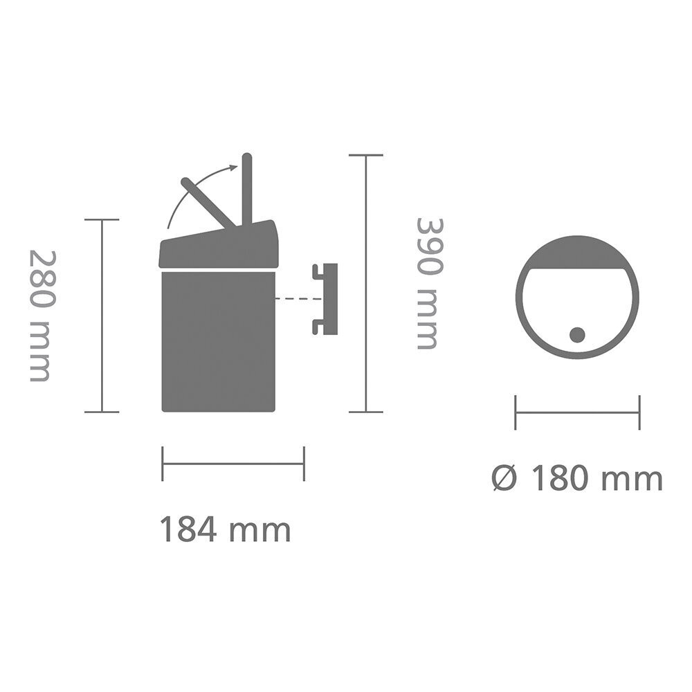 Prügikast, Touch Bin 3L Brilliant Steel hind ja info | Prügikastid | kaup24.ee