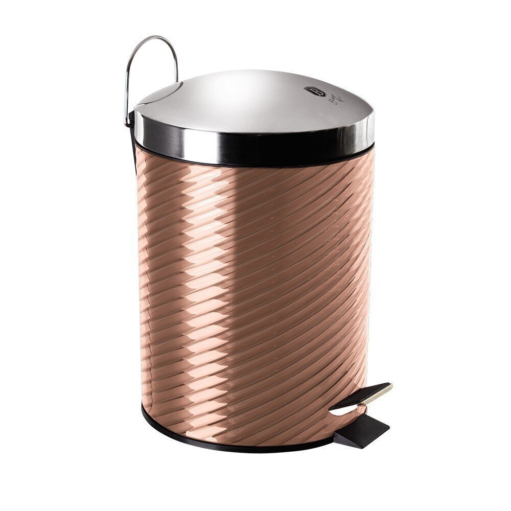 BerlingerHaus prügikast Metallic Line Rosegold Edition, 12 l hind ja info | Prügikastid | kaup24.ee