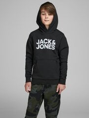 Детская толстовка JACK & JONES JUNIOR 12152841*02, черная 5714487314820 цена и информация | Свитеры, жилетки, пиджаки для мальчиков | kaup24.ee