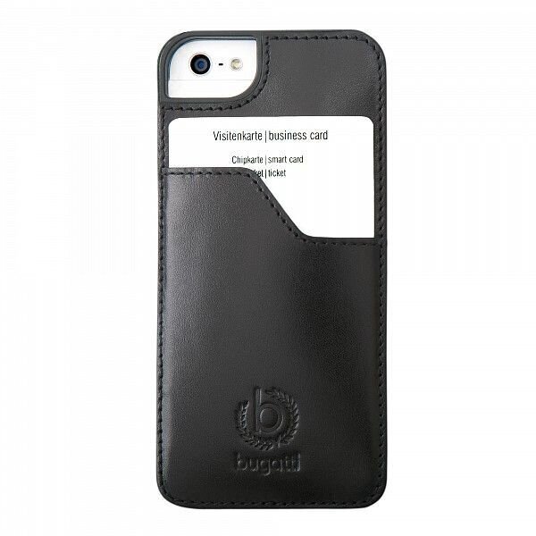 Bugatti ClipOnCover Premium nahast mobiiliĆ¼mbris Apple iPhone 5'le , must цена и информация | Telefoni kaaned, ümbrised | kaup24.ee