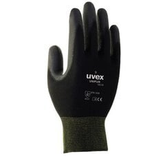Töökindad Uvex Unipur 6639 PU, mustad, suurus 8 hind ja info | Töökindad | kaup24.ee