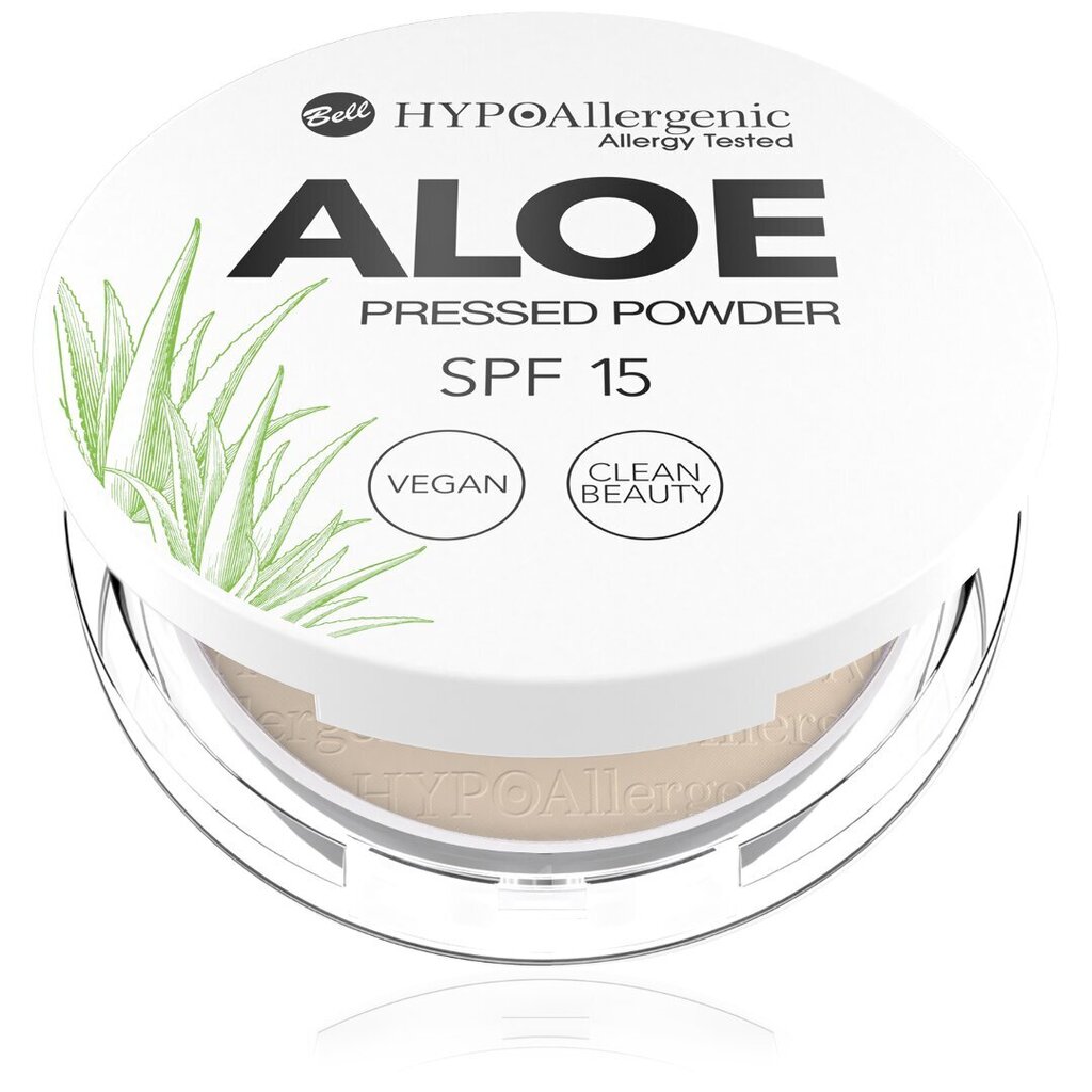 Bell HYPOAllergenic Aloe SPF20 matistav puuder 5 g, 04 hind ja info | Jumestuskreemid, puudrid | kaup24.ee
