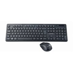 KEYBOARD +MOUSE WRL ENG/DESKTOP BK KBS-WCH-03 GEMBIRD цена и информация | Клавиатура с игровой мышью 3GO COMBODRILEW2 USB ES | kaup24.ee