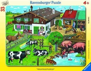 Ravensburger suur plaatpusle 33 tk Loomade perekonnad hind ja info | Pusled | kaup24.ee