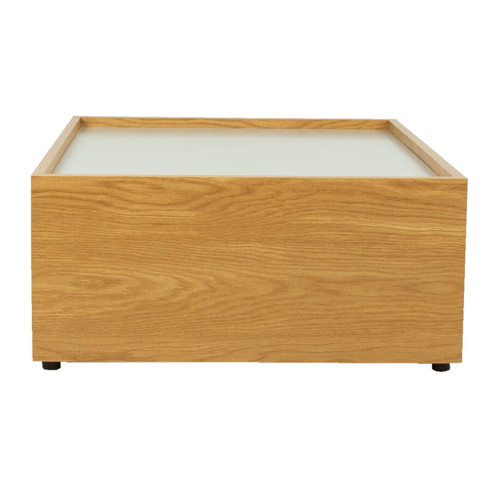 Diivanilaud BLOCK 98x70xH32cm, MDF tamm / hall цена и информация | Diivanilauad | kaup24.ee