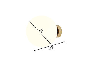 Seinalamp Ball, kuldne hind ja info | Seinavalgustid | kaup24.ee