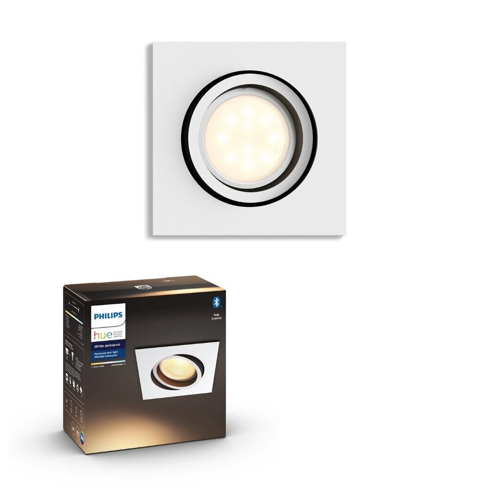 Philips Hue - MILLISKIN recessed - White Ambiance - Bluetooth hind ja info | Süvistatavad ja LED valgustid | kaup24.ee