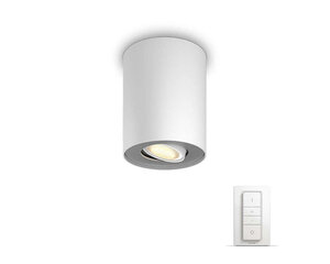 Philips Hue - Pillar Hue single spot white 1x5.5W 230V - White Ambiance With Dimmer Bluetooth цена и информация | Монтируемые светильники, светодиодные панели | kaup24.ee