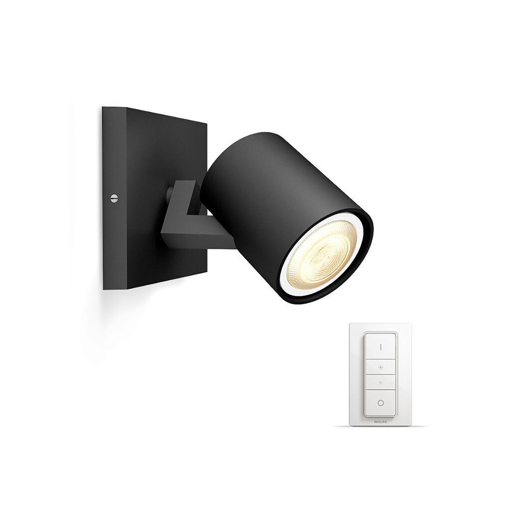 Philips Hue - Runner black 1x5.5W - White Ambiance Bluetooth Dimmer Included hind ja info | Süvistatavad ja LED valgustid | kaup24.ee