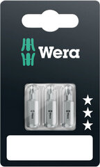 Насадки Wera 867/1 Standard TORX TX 10 + TX 15 + TX 25 x 25 мм цена и информация | Механические инструменты | kaup24.ee