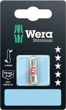 Wera 3851/1 Torsion roostevaba otsak PH 2 x 25mm цена и информация | Käsitööriistad | kaup24.ee