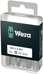 Wera 855/1 DIY-box Standard otsakud 10tk, PZ 3 x 25mm hind ja info | Käsitööriistad | kaup24.ee