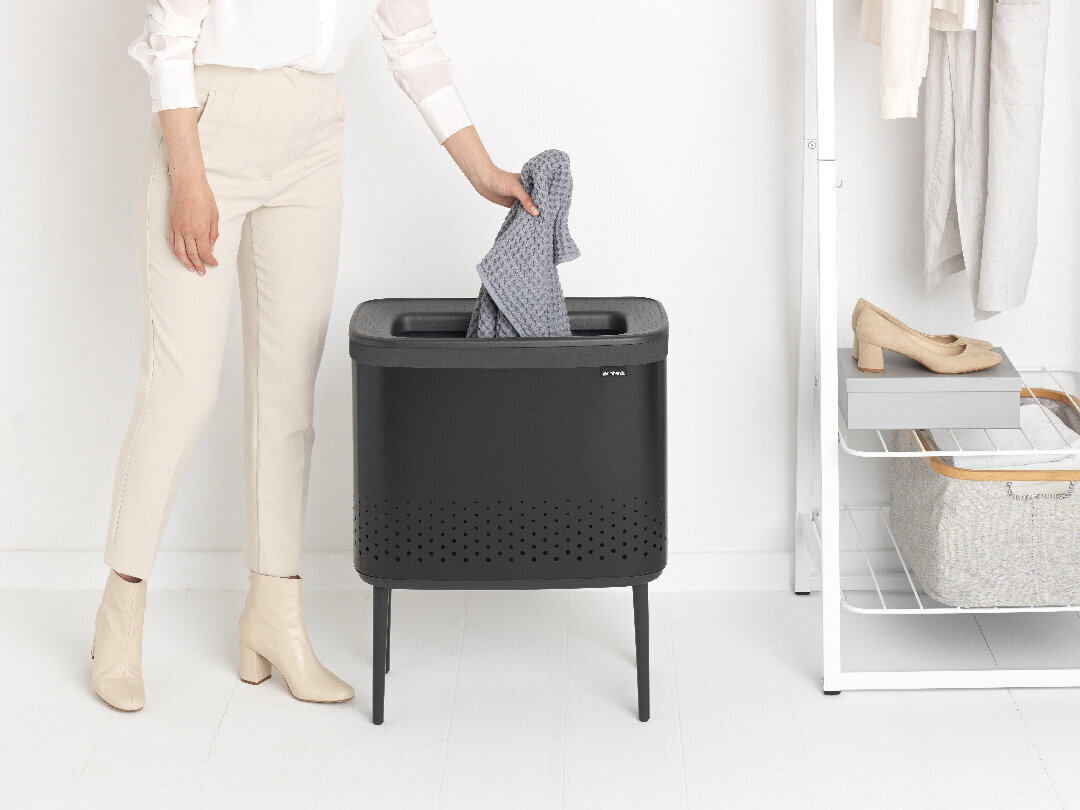 Brabantia Bo pesukorv 60L, must matt hind ja info | Vannitoa sisustuselemendid ja aksessuaarid | kaup24.ee