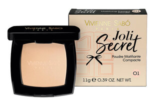 Vivienne Sabo Mattifying Pressed Powder Joli Secret puuder, 01 Golden honey hind ja info | Jumestuskreemid, puudrid | kaup24.ee