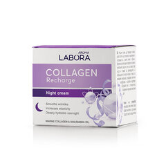 Aroma Labora Collagen Recharge mere kollageeni ja makadaamiaõliga öökreem 50 ml hind ja info | Näokreemid | kaup24.ee
