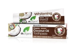 Dr. Organic Зубная паста с кокосовым маслом 100 мл цена и информация | Для ухода за зубами | kaup24.ee
