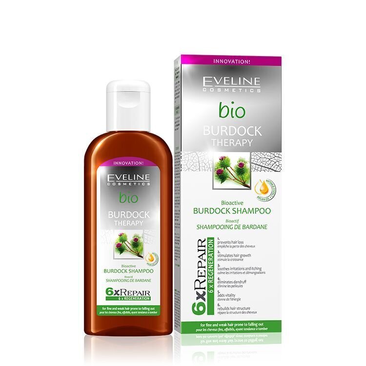 Eveline Cosmetics Bio Burdock Therapy šampoon takjaga 150 ml цена и информация | Šampoonid | kaup24.ee