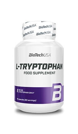 Toidulisand BioTech L-Tryptophan, 60 kapsl. hind | kaup24.ee