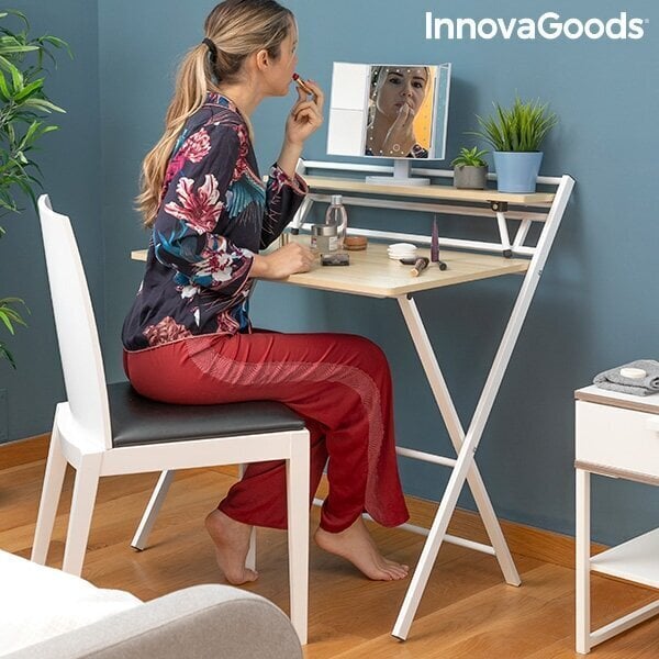 Kokkupandav töölaud koos riiuliga Tablezy InnovaGoods hind ja info | Arvutilauad, kirjutuslauad | kaup24.ee