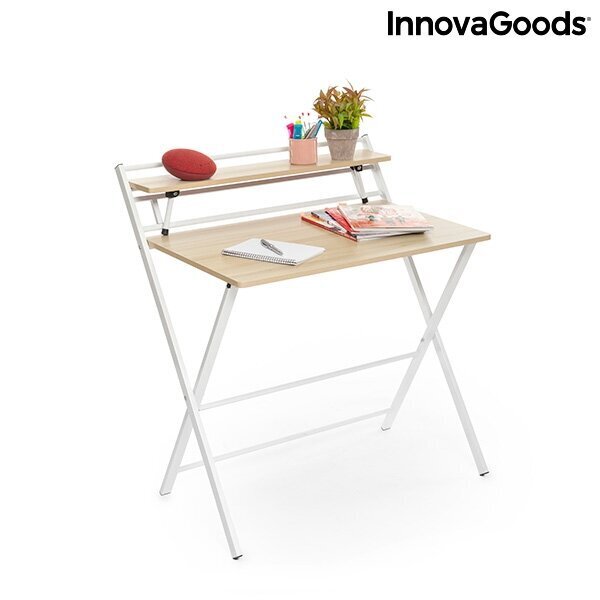 Kokkupandav töölaud koos riiuliga Tablezy InnovaGoods hind ja info | Arvutilauad, kirjutuslauad | kaup24.ee