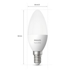 Philips HueW Candle 5.5W B39 E14 2700K,  цена и информация | Лампочки | kaup24.ee