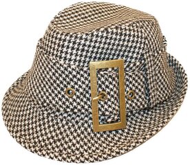 Buckled Houndstooth Trilby kaabu цена и информация | Мужские шарфы, шапки, перчатки | kaup24.ee