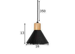 Laelamp Linnea, must 891168526 цена и информация | Люстры | kaup24.ee