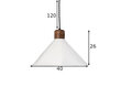 Laelamp Linnea, valge 891168529 hind ja info | Rippvalgustid | kaup24.ee