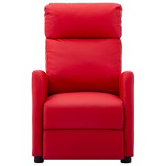 Откидное массажное кресло, красное цена и информация | Кресла для отдыха | kaup24.ee