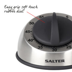 Salter 338 SSBKXR15 Stainless Steel Mechanical Timer цена и информация | Столовые и кухонные приборы | kaup24.ee