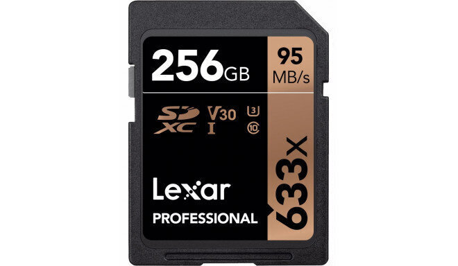 Lexar mälukaart SDXC 256GB Pro 633X UHS-I U1/U3 V30 R95/W45 цена и информация | Fotoaparaatide mälukaardid | kaup24.ee