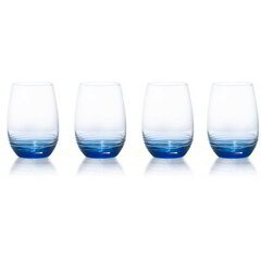 Veiniklaasid 468ml 4tk madal 'Cobalt Swirl' Creative Tops hind ja info | Klaasid, tassid ja kannud | kaup24.ee