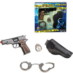 GONHER politsei relvakomplekt, 8 lasku, 425/6 hind ja info | Poiste mänguasjad | kaup24.ee