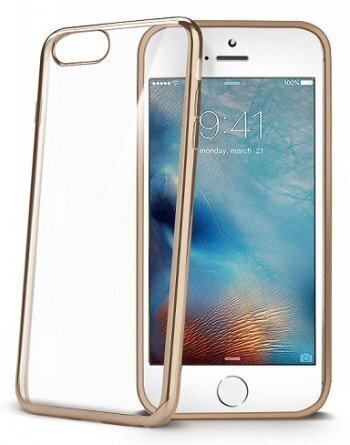 Celly Laser Ć¼mbris Apple iPhone 7 Plusile, lĆ¤bipaistev kuldne hind ja info | Telefoni kaaned, ümbrised | kaup24.ee