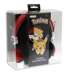 Проводные наушники для детей OTL Kids: Pokemon ' Pokeball' цена и информация | Наушники | kaup24.ee