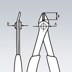 el. külglõiketangid Super Knips XL INOX 140mm D2,1mm vedruga, Knipex hind ja info | Käsitööriistad | kaup24.ee