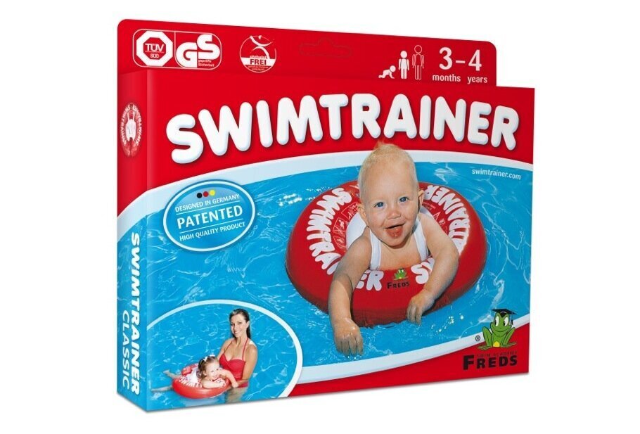 SWIMTRAINER ujumisrõngas punane цена и информация | Täispuhutavad veemänguasjad ja ujumistarbed | kaup24.ee