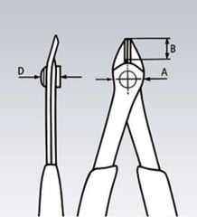 el. külglõiketangid Super Knips INOX 125mm D1,6mm otsahoidja, Knipex hind ja info | Käsitööriistad | kaup24.ee