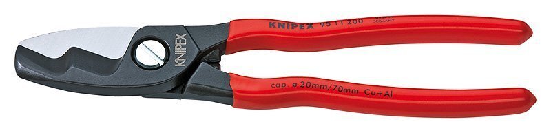 kaablikäärid -20mm 200mm, Knipex hind ja info | Käsitööriistad | kaup24.ee