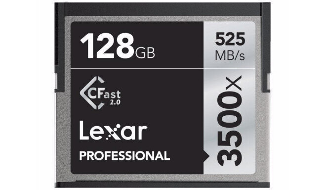 Mälukaart Lexar CFast 128GB Pro 3500X VPG-130 R525/W445 цена и информация | Fotoaparaatide mälukaardid | kaup24.ee