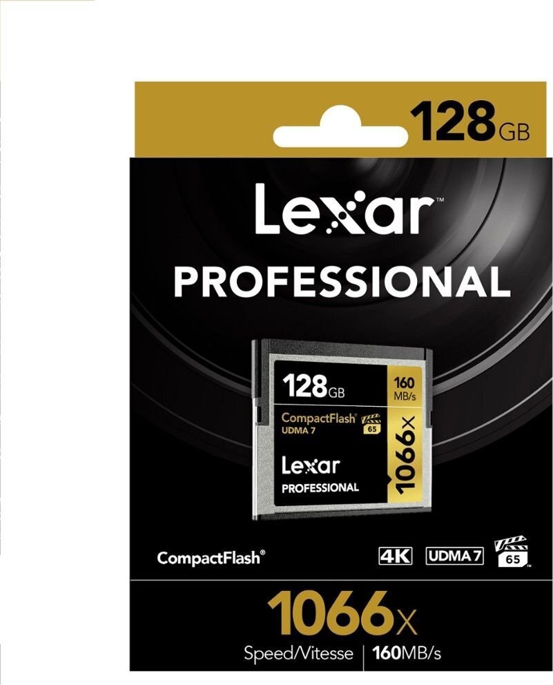 Lexar mälukaart CF 128GB Pro 1066X UDMA 7 VPG-65 R160 hind ja info | Fotoaparaatide mälukaardid | kaup24.ee