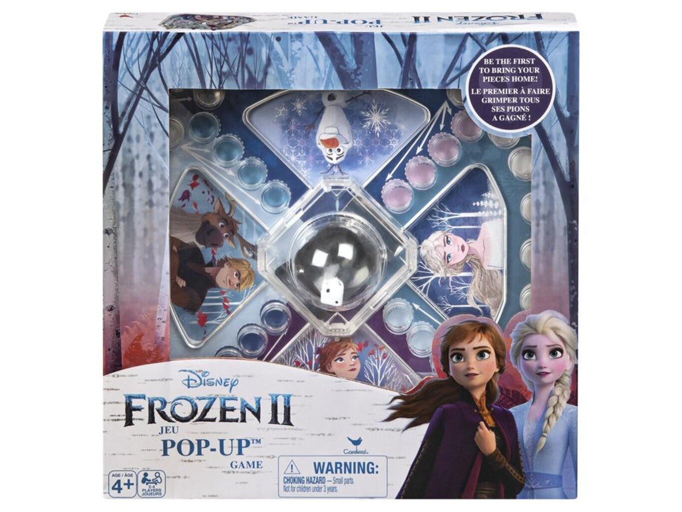 CARDINAL GAMES lauamäng Frozen 2, Poper Junior, Domino, 2 pusle, 6053006 hind ja info | Arendavad mänguasjad | kaup24.ee