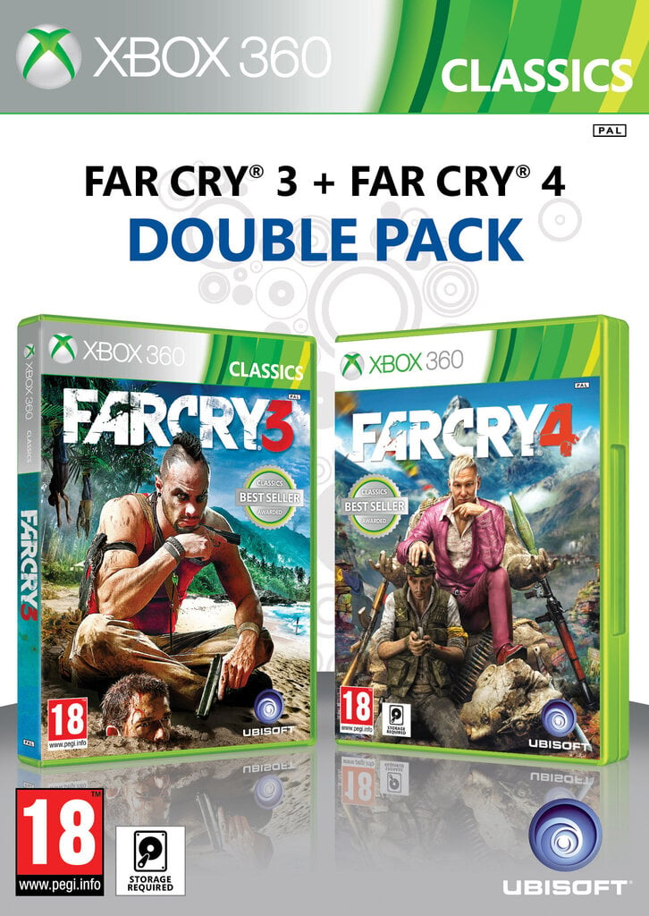 Xbox 360 Far Cry 3 And Far Cry 4 Double Pack цена и информация | Arvutimängud, konsoolimängud | kaup24.ee