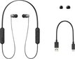 Juhtmevabad kõrvasisesed kõrvaklapid Sony WI-C310, WIC310B.CE7 hind ja info | Kõrvaklapid | kaup24.ee
