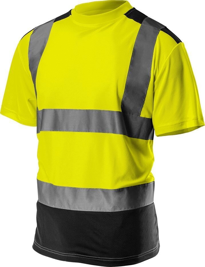 T-särk kõrgnähtavusega, kollane M/50 hind ja info | Tööriided | kaup24.ee