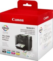 CANON Tint PGI-2500 BK/C/M/Y MULTI hind ja info | Tindiprinteri kassetid | kaup24.ee